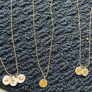 Personalized clay necklace